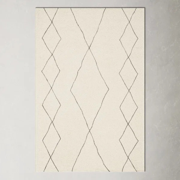 Seaton Handmade Wool Beige/Green Rug | Wayfair North America