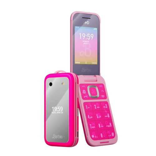 HMD Barbie | Flip | Unlocked | KaiOS | Compatible with All Carriers | Power Pink | US Version | Amazon (US)
