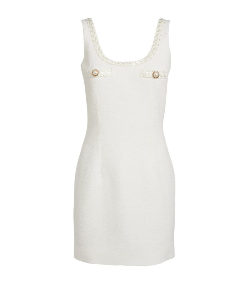 Alessandra Rich Bouclé Mini Dress | Harrods