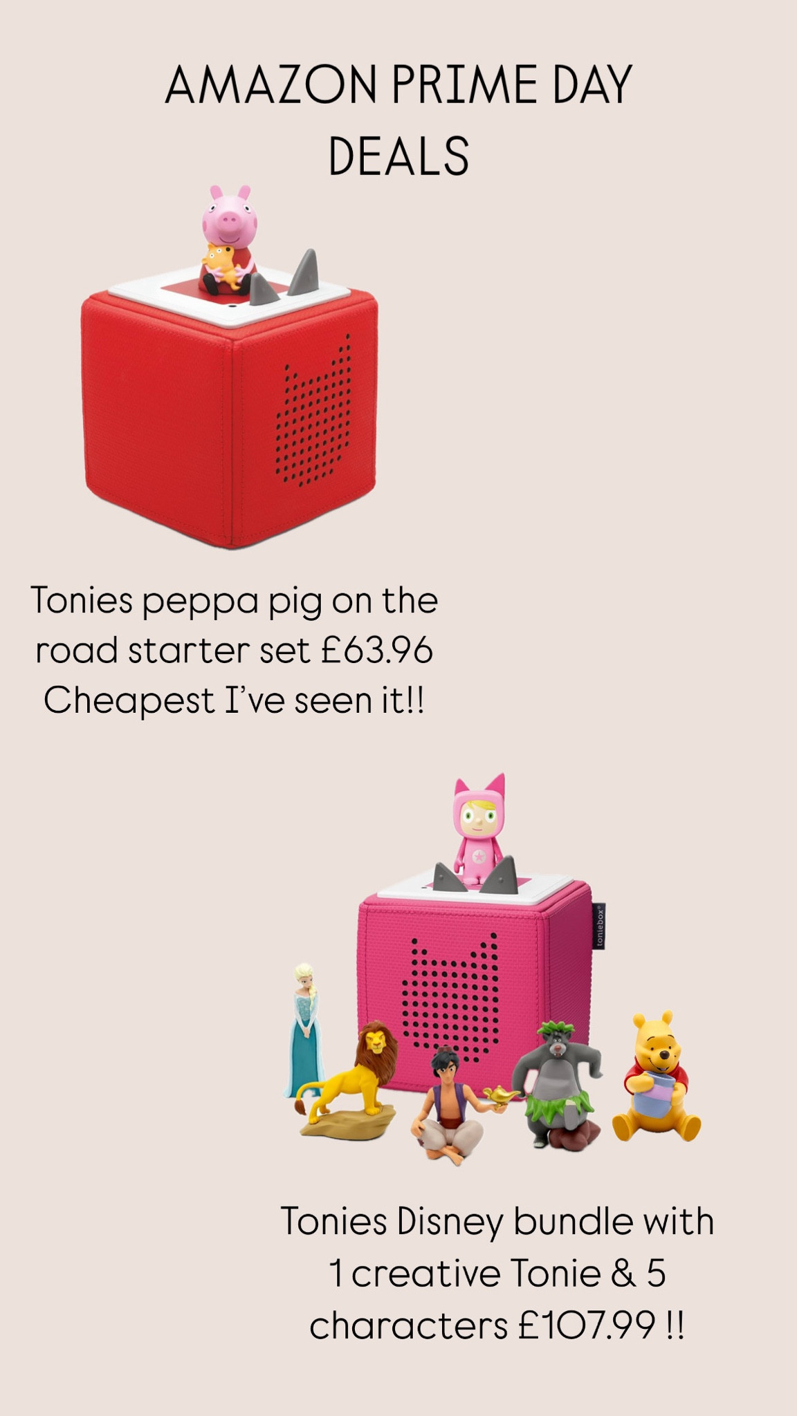 Amazon prime day deals… kicking off with these mega Tonie deals cheapest I’ve seen them!!! 