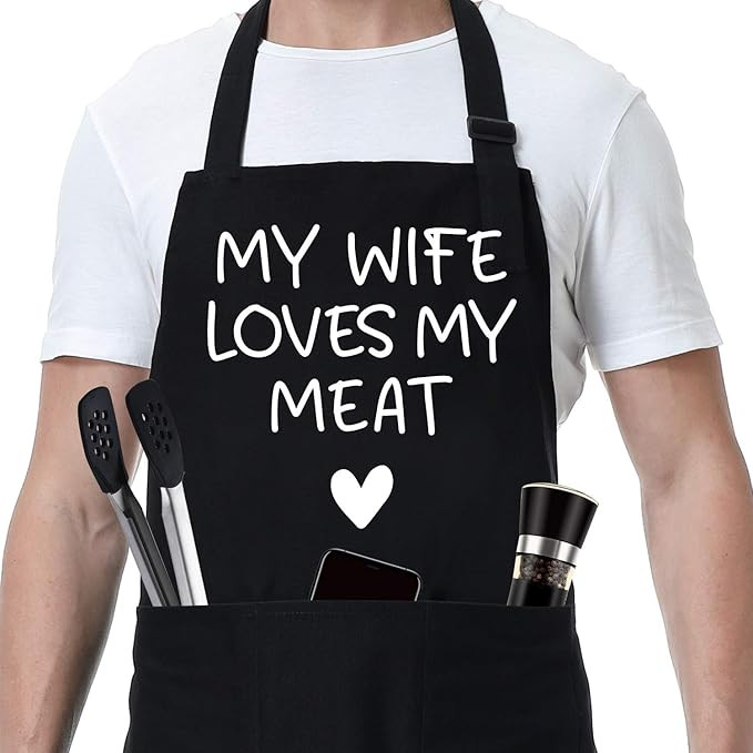 Fairy's Gift Funny Husband Apron - Mens Naughty Anniversary, Valentines Day, Birthday Gifts for H... | Amazon (US)