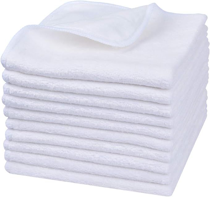 SINLAND Microfiber Facial Cloths Fast Drying Washcloth Absorbent Microfiber Face Cloth Soft Makeu... | Amazon (US)