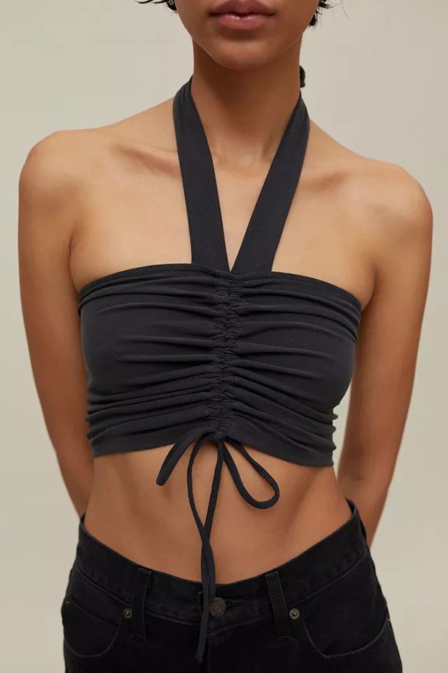 UO Tia Cinch Halter Top | Urban Outfitters (US and RoW)
