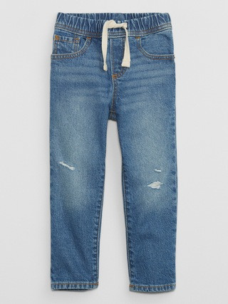 babyGap Distressed Slim Pull-On Jeans | Gap Factory
