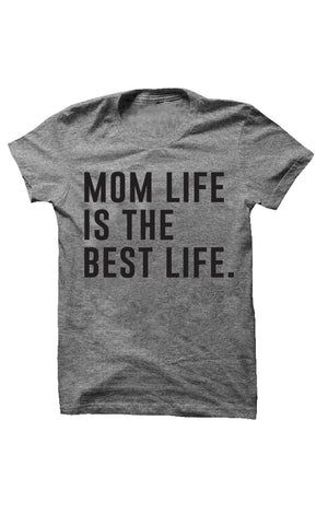 Mom Life is The Best Life Tee (X-SMALL / Grey) | Shop Hello Fashion 