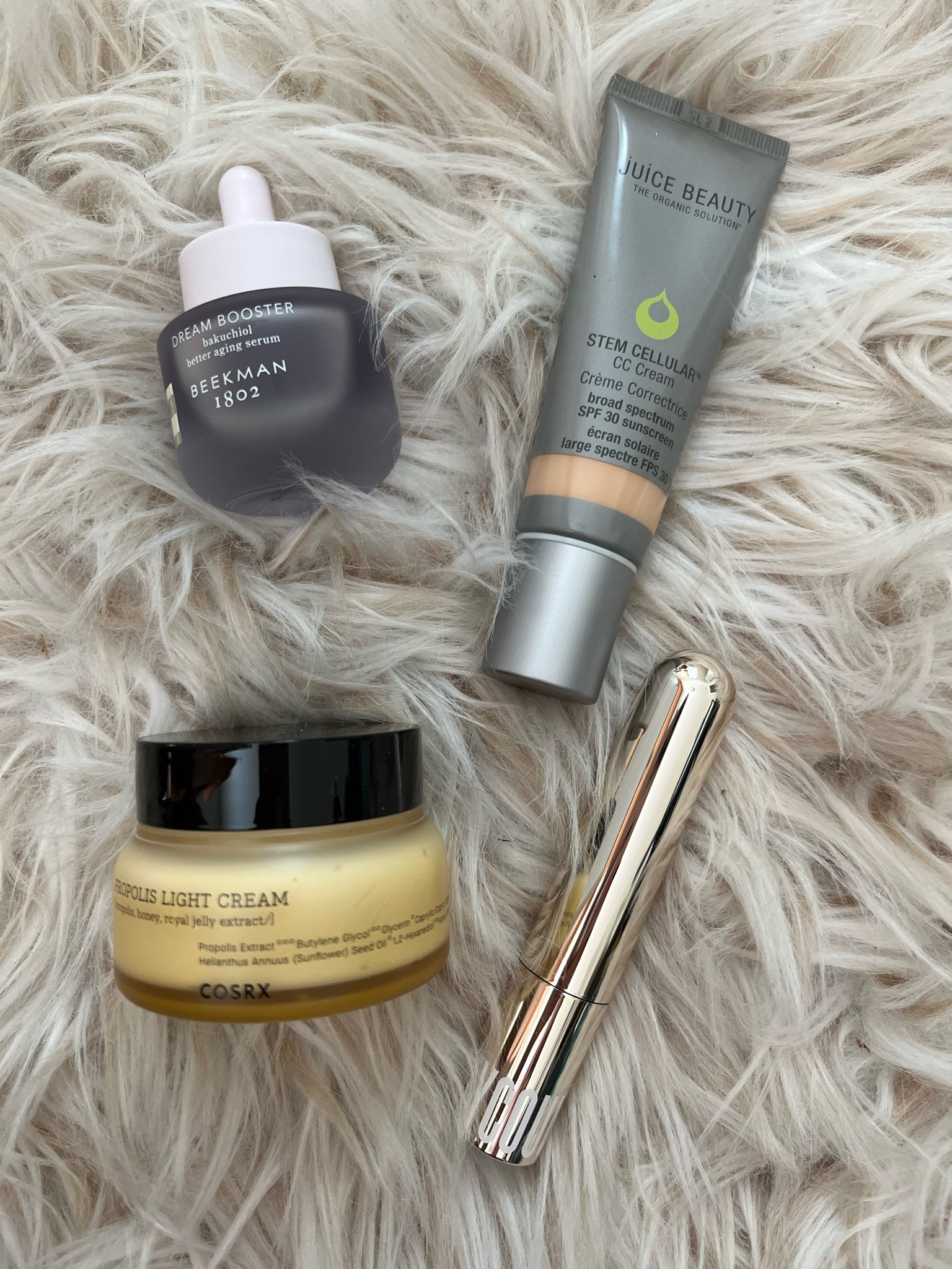 Cleaner skincare finds and earth wellness group verified clean makeup products!

Juice beauty EWG verified cc cream
Beauty counter EWG verified mascara
Cos ex- k beauty daily moisturizer 
Beekman 1802 - bakuchiol serum

#LTKfindsunder50 #LTKbeauty #LTKGiftGuide