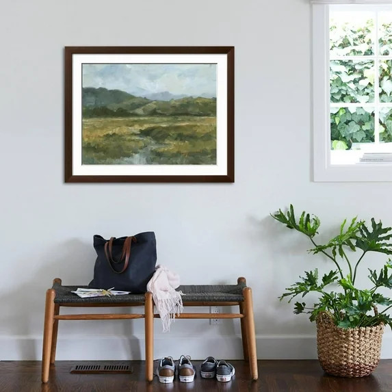 Art.com Impasto Landscape III Art Print by Ethan Harper, Brown Frame Wall Art, 40" x 32" | Walmart (US)