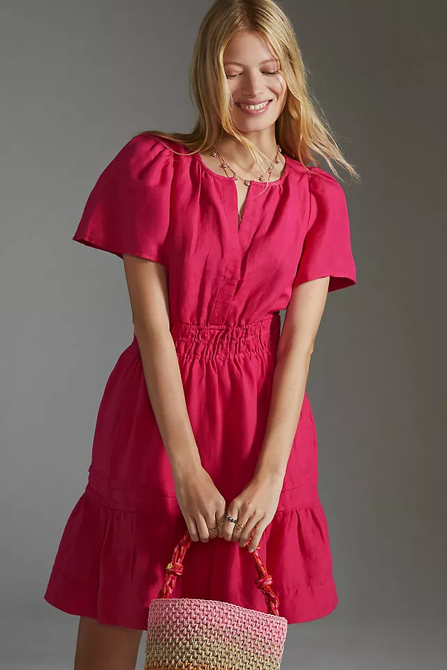 The Somerset Mini Dress: Linen Edition | Anthropologie (US)