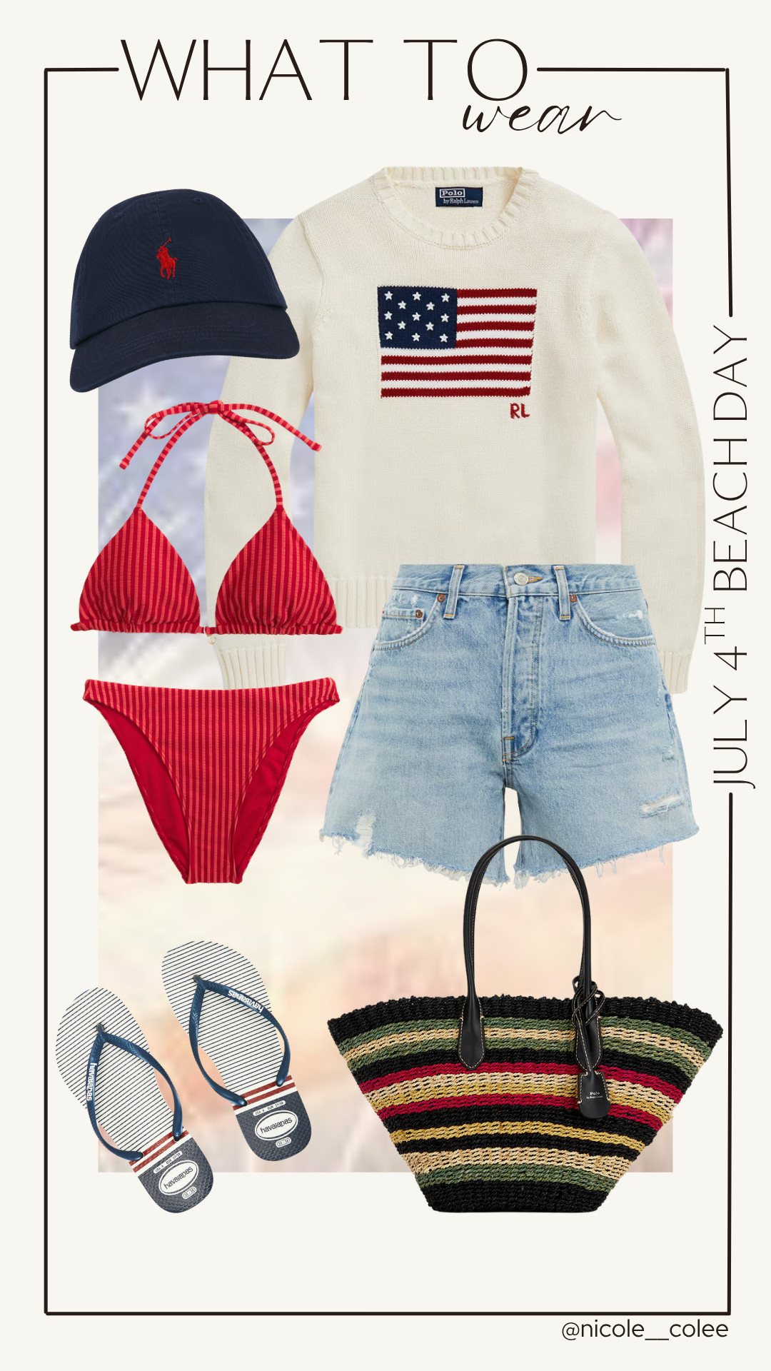 July 4th Beach Day

A little Ralph Lauren, a little red bikini, and a lot of beach time. ☀️🇺🇸

This is the perfect throw-on-and-go look for beach days, boat days, and everything in between. Classic Americana never goes out of style.

#BeachStyle #July4thWeekend #RalphLaurenStyle #NicoleColeeStyle #LTKFinds 

 #LTKdayinmylife #LTKgrwm #LTKootd