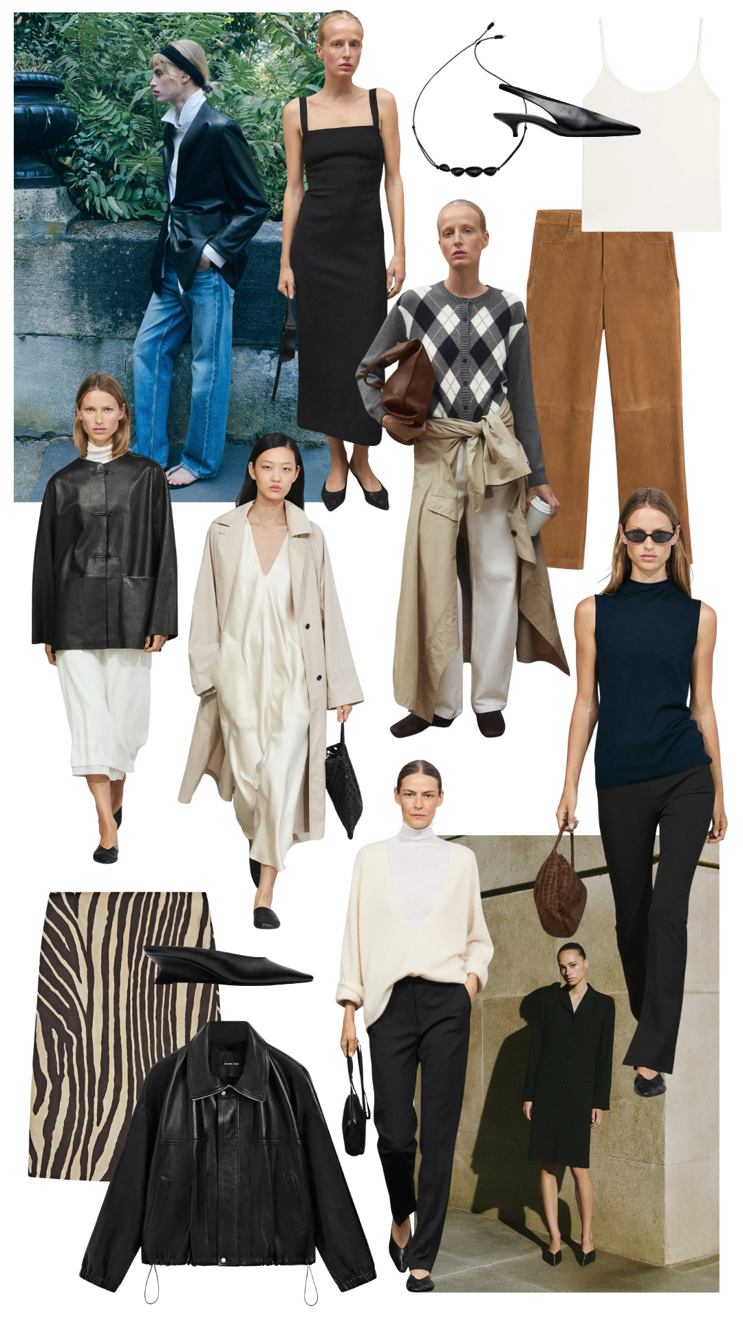 My Massimo Favourites
| Sling-back | Leather Jacket | Beige Trench Coat | Zebra Print Skirt | Suede Trousers | Beaded Necklace
 

 #LTKuk #LTKsummer #LTKautumn