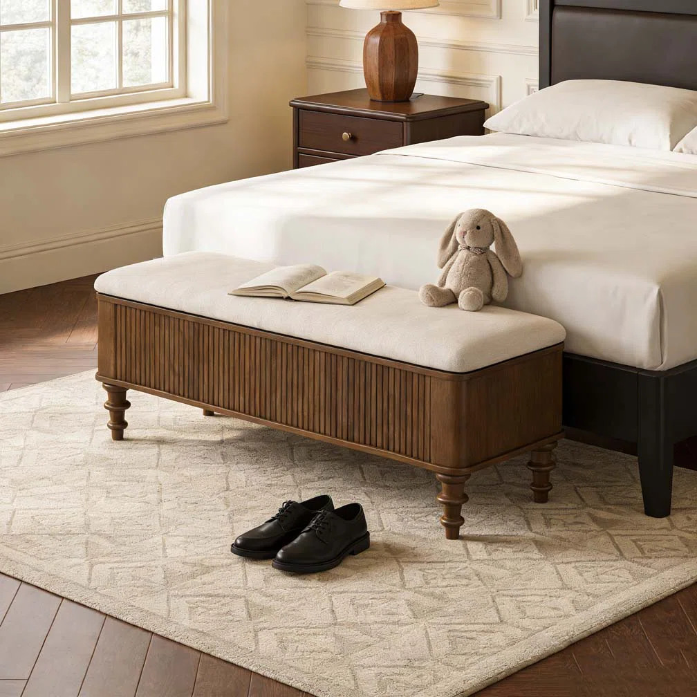 50.8-inch Multi-Functional Storage Ottoman Bench | Wayfair North America