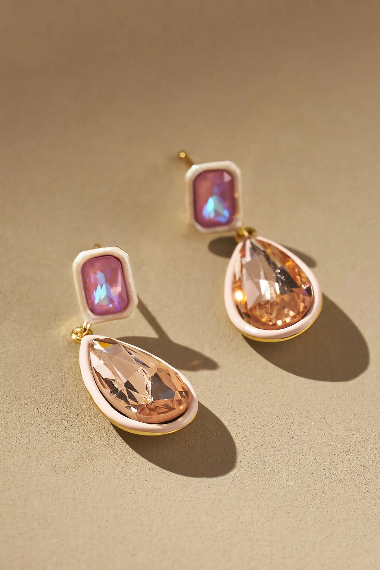 Resin Crystal Drop Earrings | Anthropologie (US)