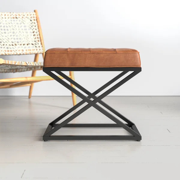 Pearson Leather Ottoman | Wayfair North America