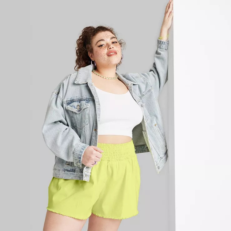 Women's High-Rise Woven Pull-On Shorts - Wild Fable™ | Target