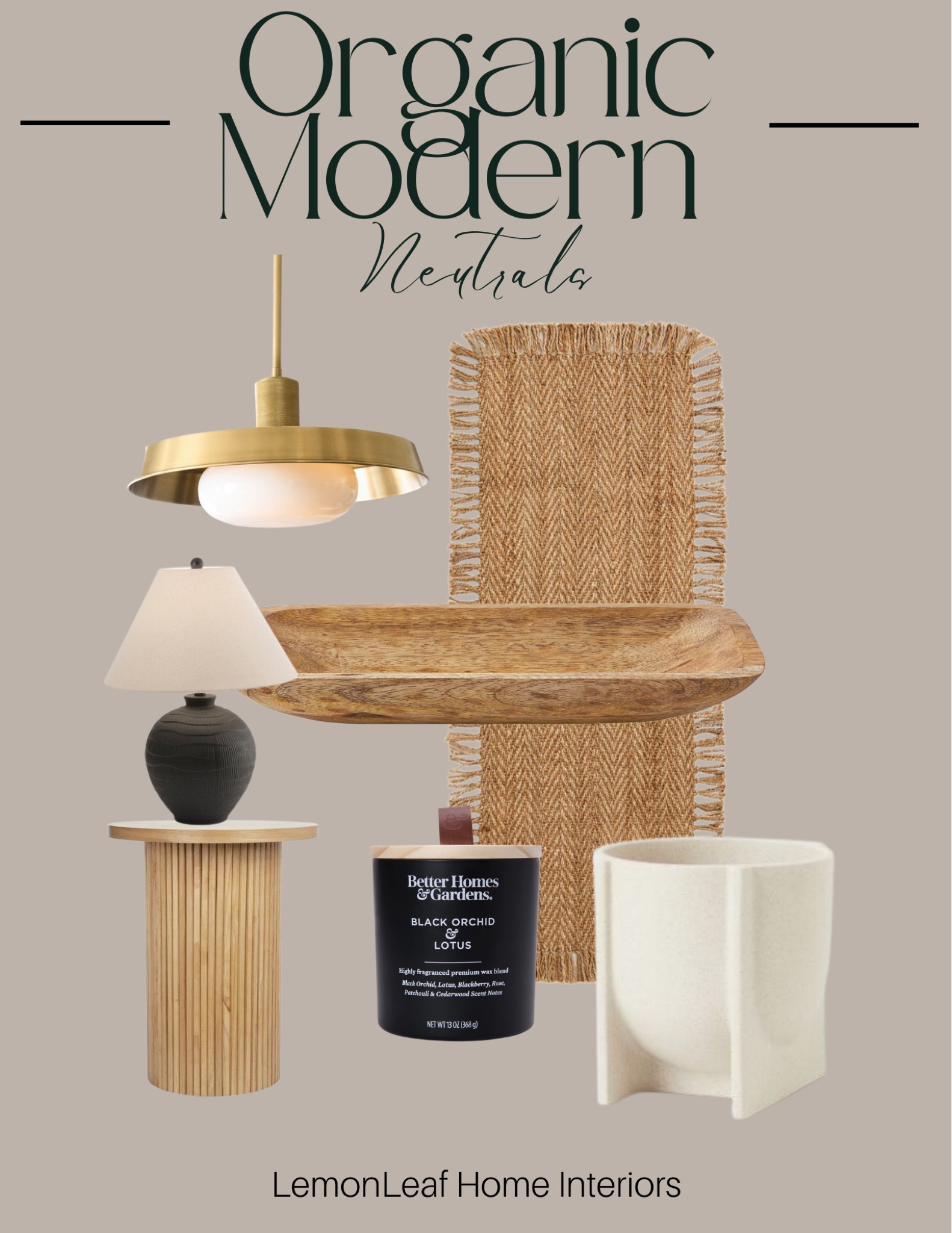 Fresh finds for an organic modern touch. Natural jute runner, warm brass lighting, ribbed pedestal accent table and my favorite new candle! Walmart, pottery barn, H&M home, TJMaxx 



#LTKhome #LTKstyletip #LTKsalealert