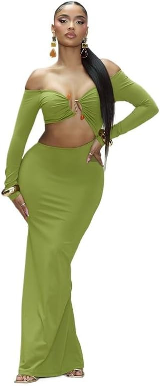 Women Sexy Hollow Out Bodycon Dress Long Sleeve Belly Cutout Maxi Long Dresses for Cocktail Party... | Amazon (US)