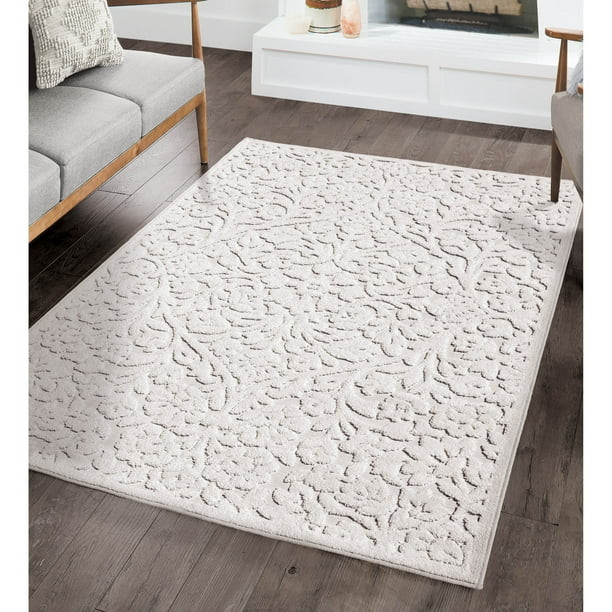 My Texas House Rosalie Area Rug, Ivory, 5'2" x 7'6" - Walmart.com | Walmart (US)