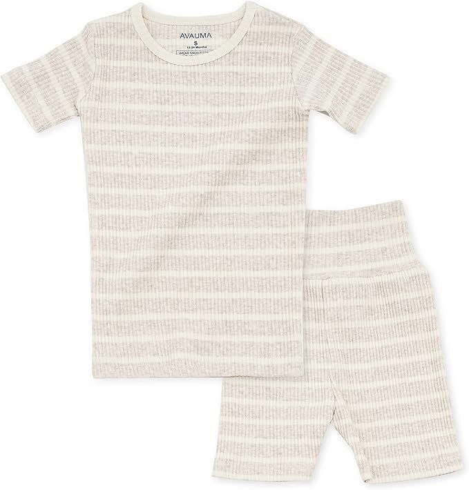 AVAUMA Baby Boys Girls Pajama Set 6M-7T Kids Cute Toddler Snug fit Pjs Cotton Sleepwear | Amazon (US)