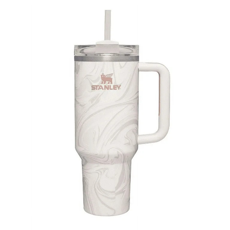 Stanley 40 oz. Quencher H2.0 FlowState Tumbler - Rose Quartz Swirl | Walmart (US)