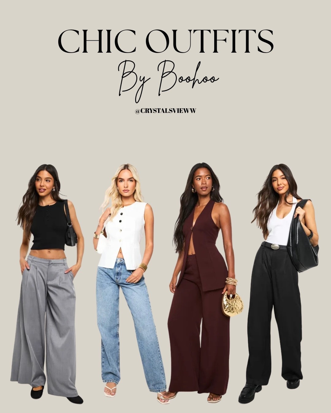 Chic outfits for women 🤍

Women outfits, women sets, boohoo style, chic looks 

#LTKU #LTKStyleTip