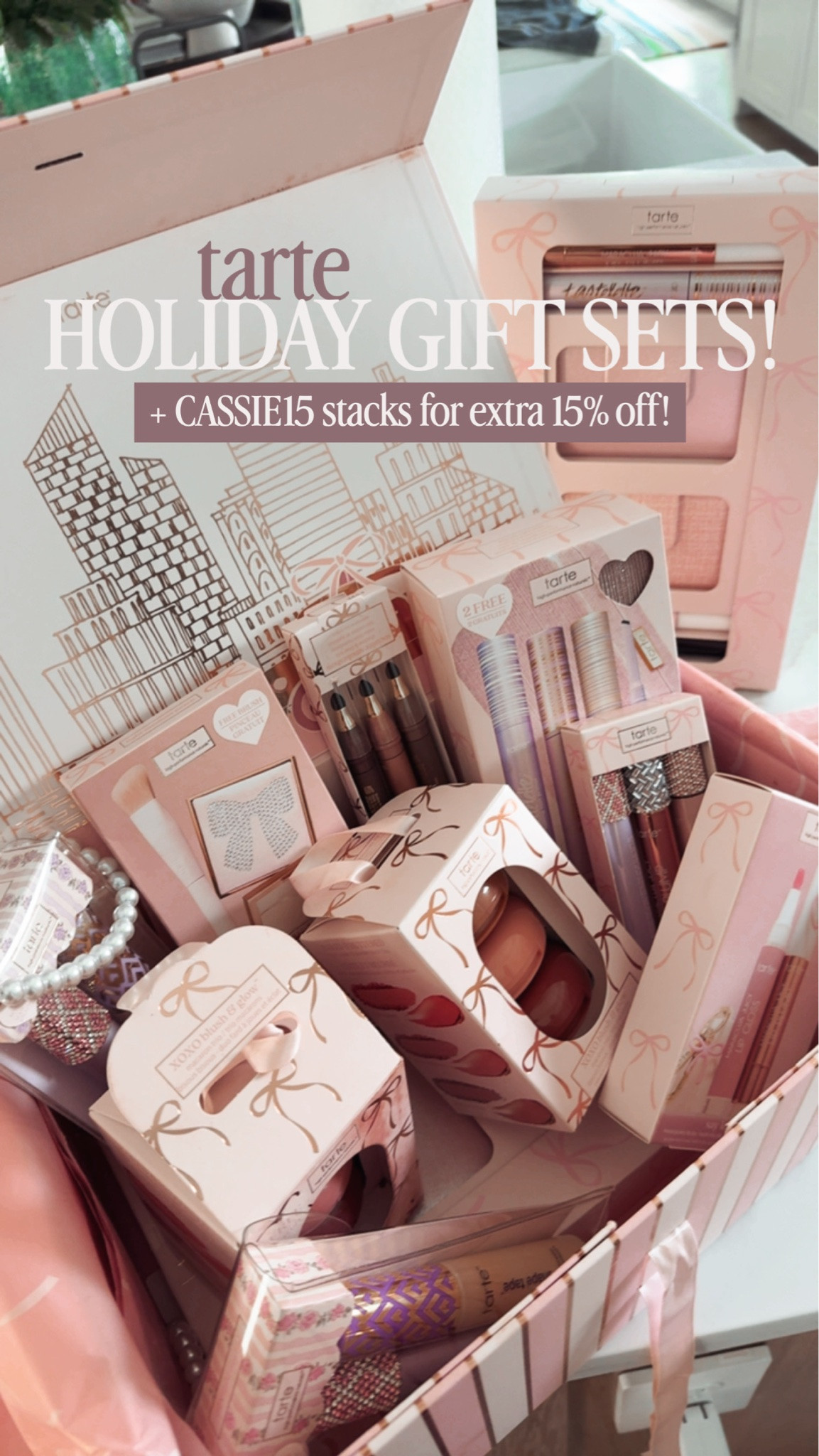 Last day for holiday gift sets from Tarte! Use my stackable code CASSIE15 for an extra 15% off!

#LTKSaleAlert #LTKOver40 #LTKBeauty