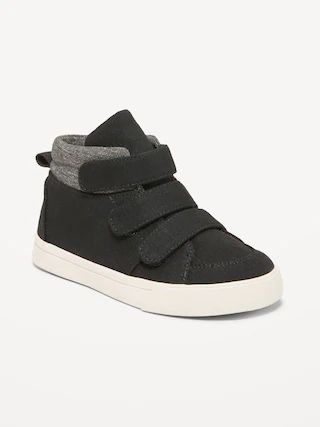Canvas High-Top Secure-Strap Sneakers for Toddler Boys | Old Navy (US)