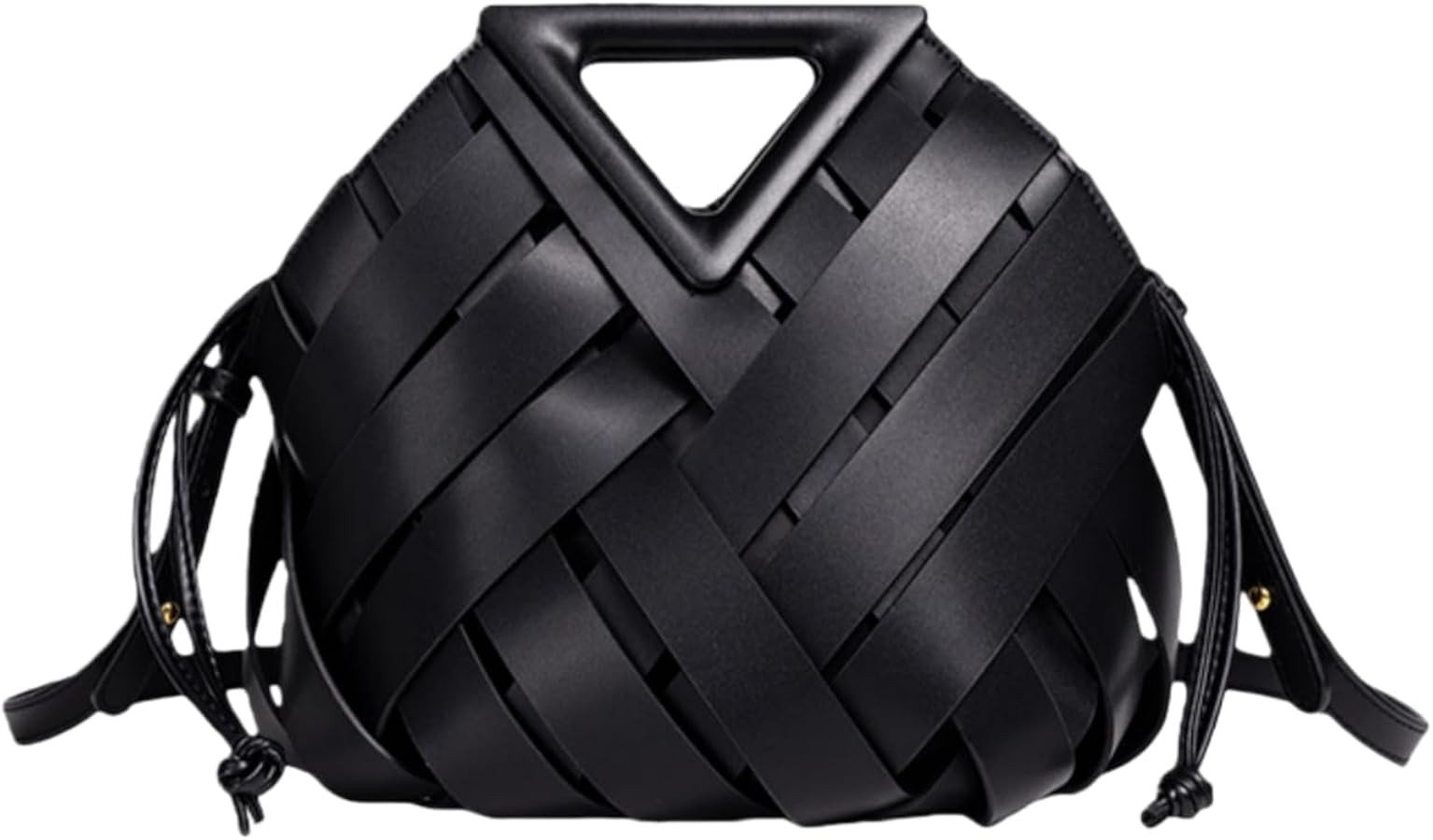 Unique Design Woven Bucket Bag for Women, Vegan Leather Tote Purse with Multi-Function Top Handle... | Amazon (US)