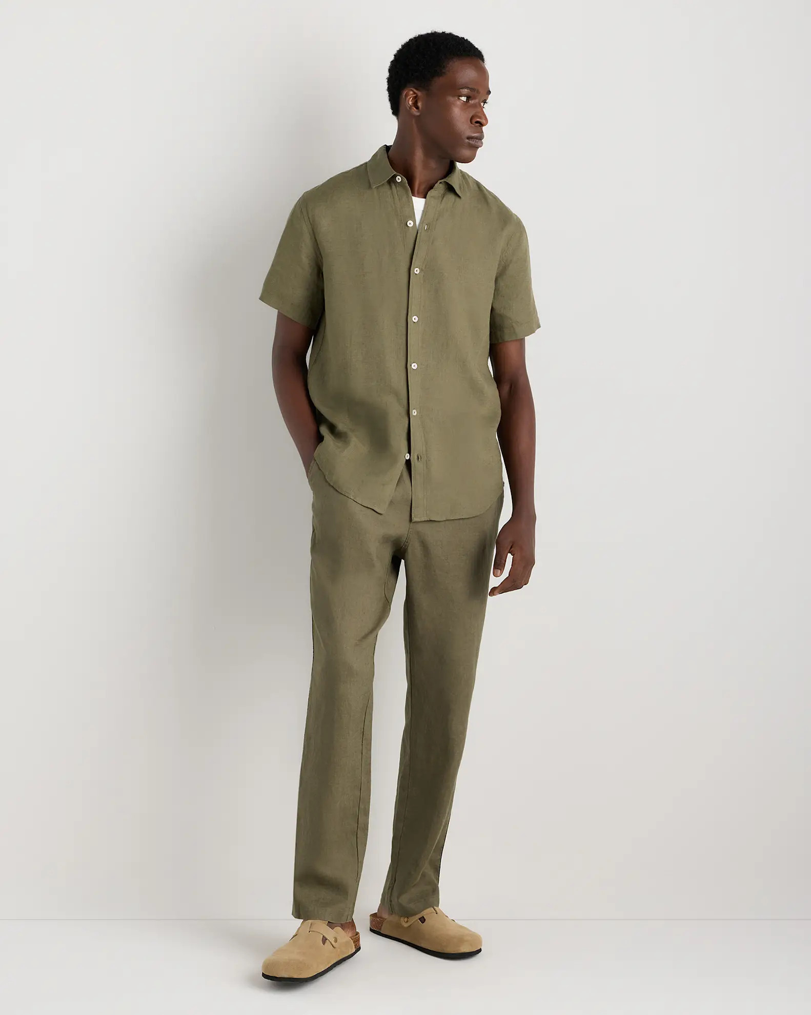 100% European Linen Relaxed Short Sleeve Shirt | Quince