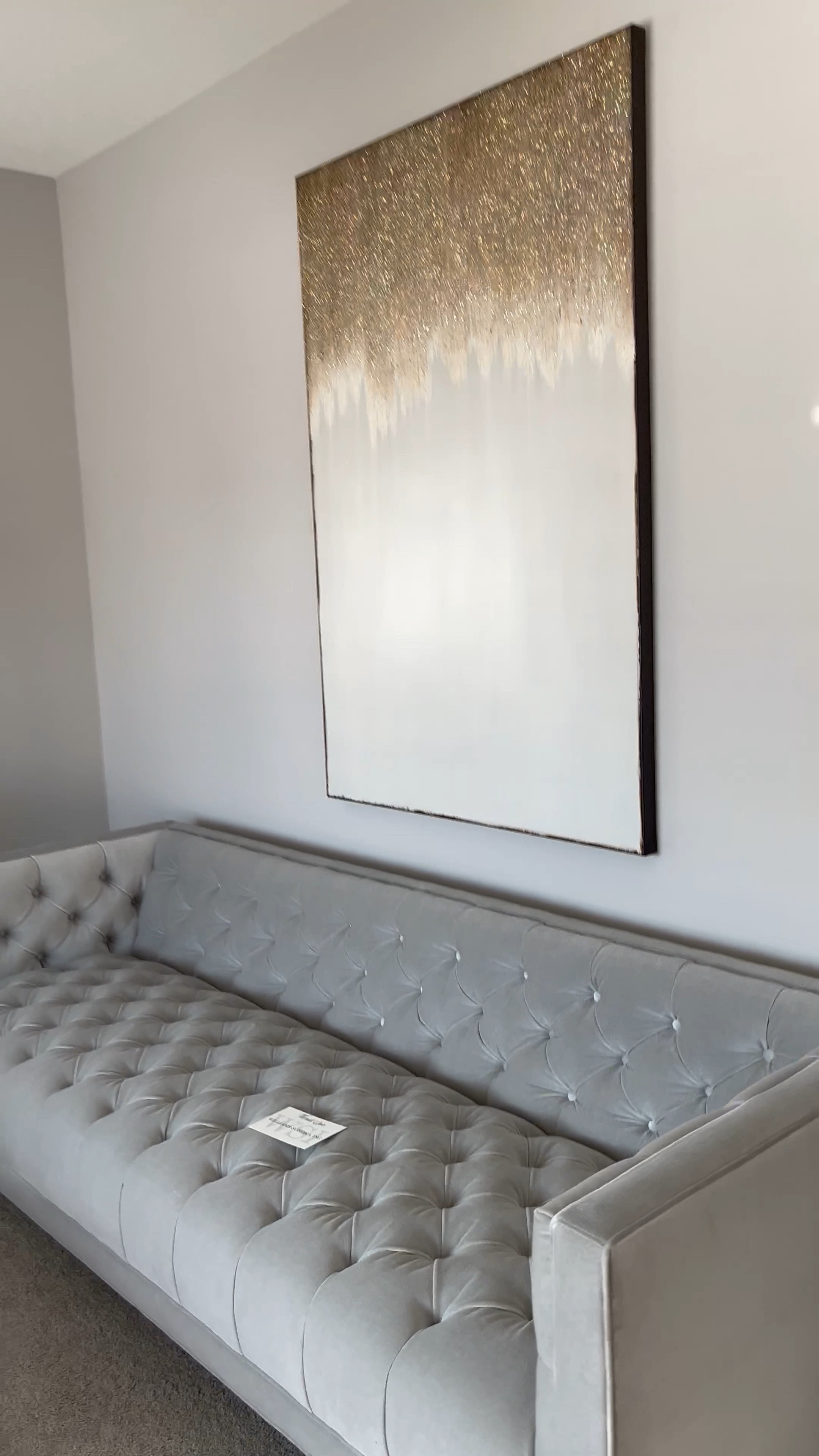 Living room makeover 
First piece is here 
My new sofa 
Couch
Grey couch 
Anthropology furniture 

#LTKhome #LTKunder100 #LTKunder50