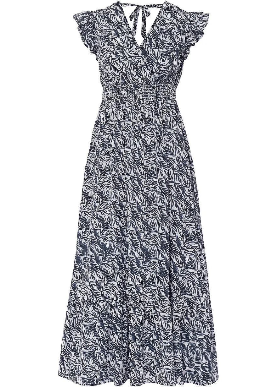 stylishes Midikleid mit Gummibund - blau, Kurz - Damen | bonprix | Bonprix DE