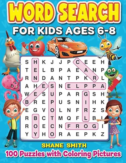 Word Search for Kids Ages 6-8: 100 Word Search Puzzles for Fun and Learning (Search and Find) | Amazon (US)