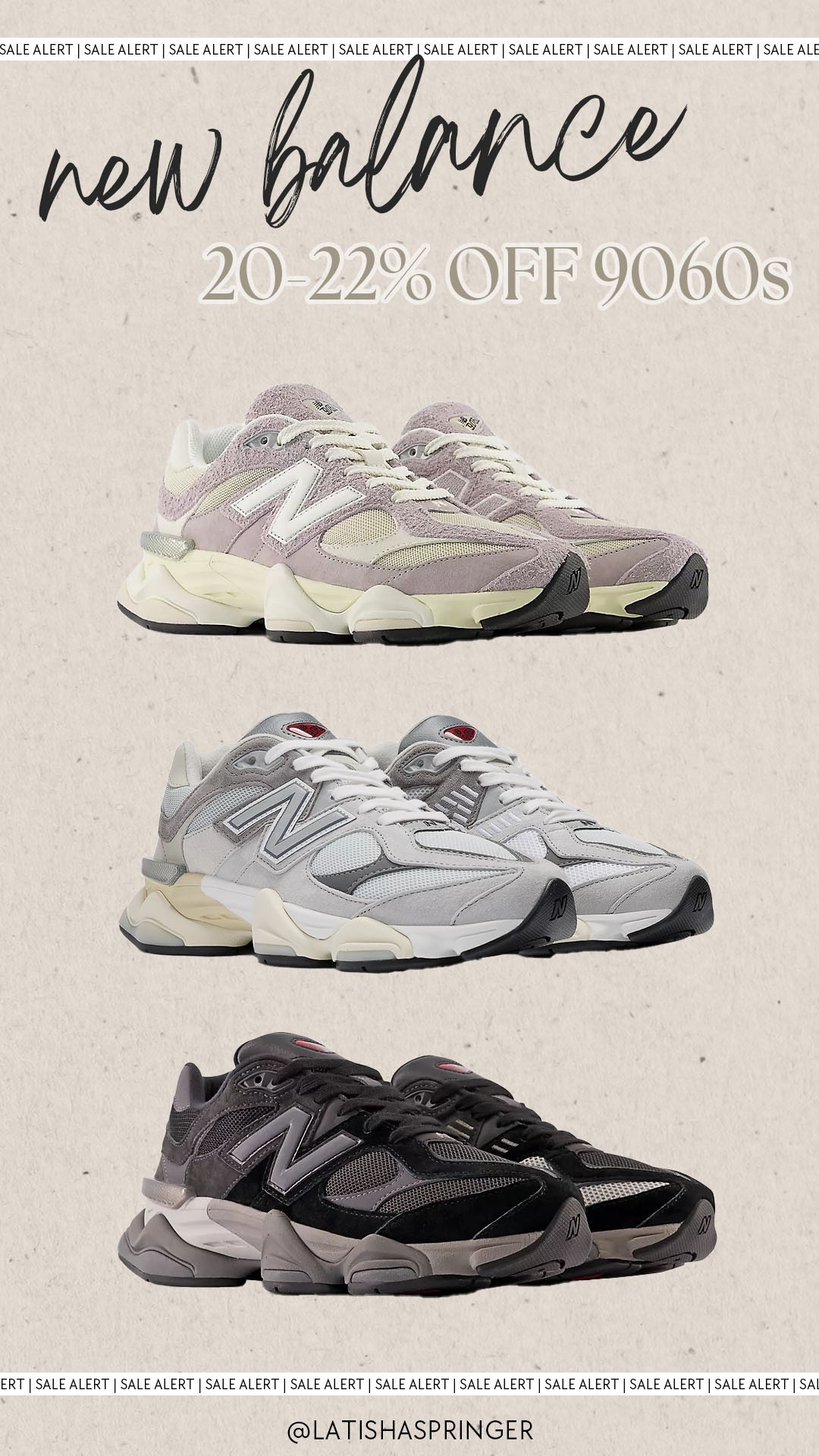 20-22% off select 9060s right now!!

#newbalance

New balance sale. New balance 9060 sneakers. Trendy sneakers. Comfy must have sneakers.

#LTKActive #LTKSaleAlert #LTKSeasonal