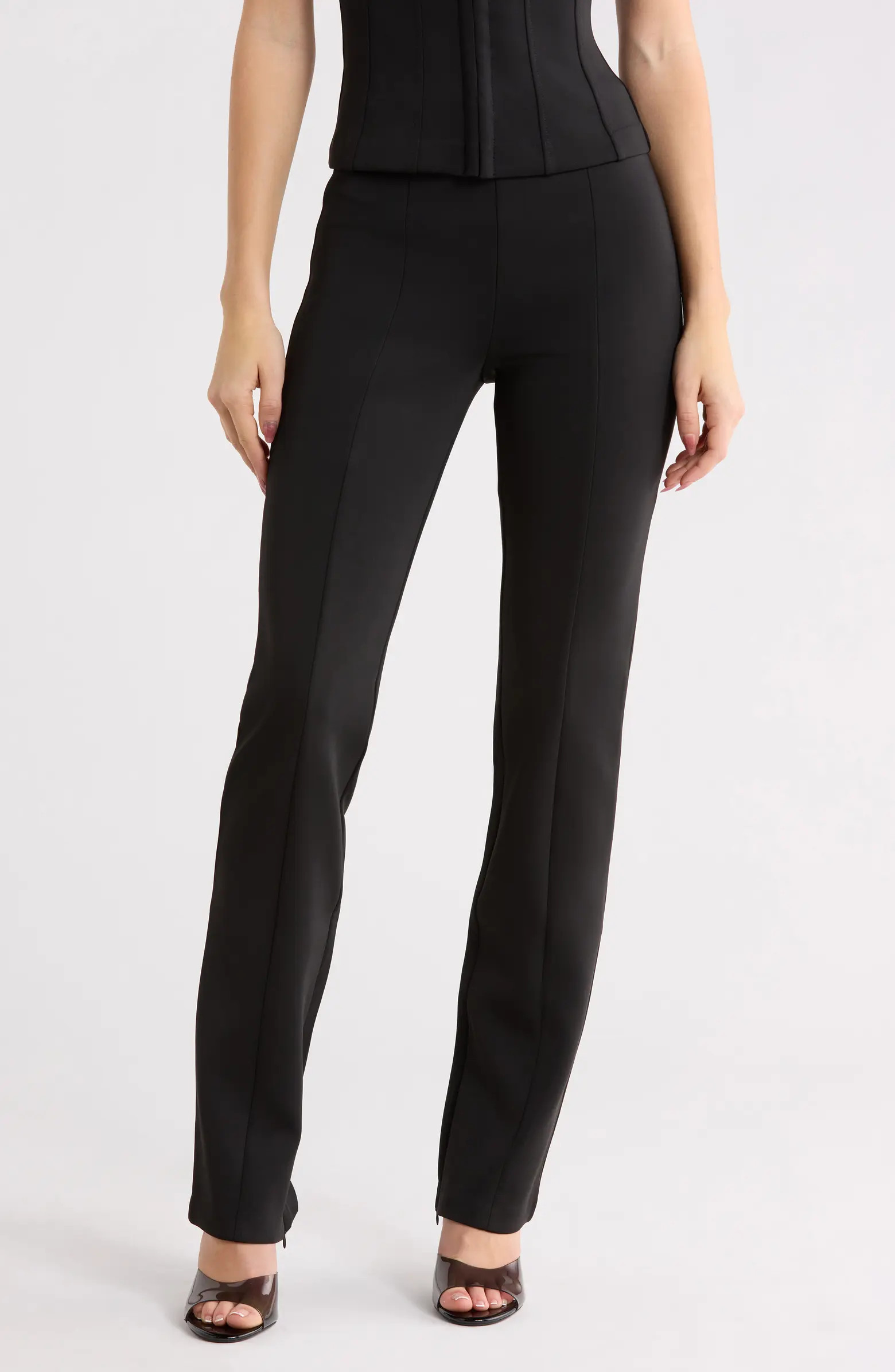 Good American Boss Scuba Knit Pants | Nordstromrack | Nordstrom Rack