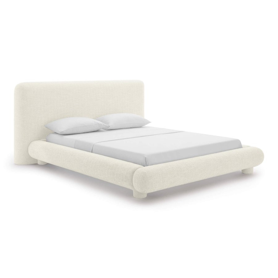 Adonis Modern Low Profile Woven Fabric Upholstered Platform Bed | Eternity Modern