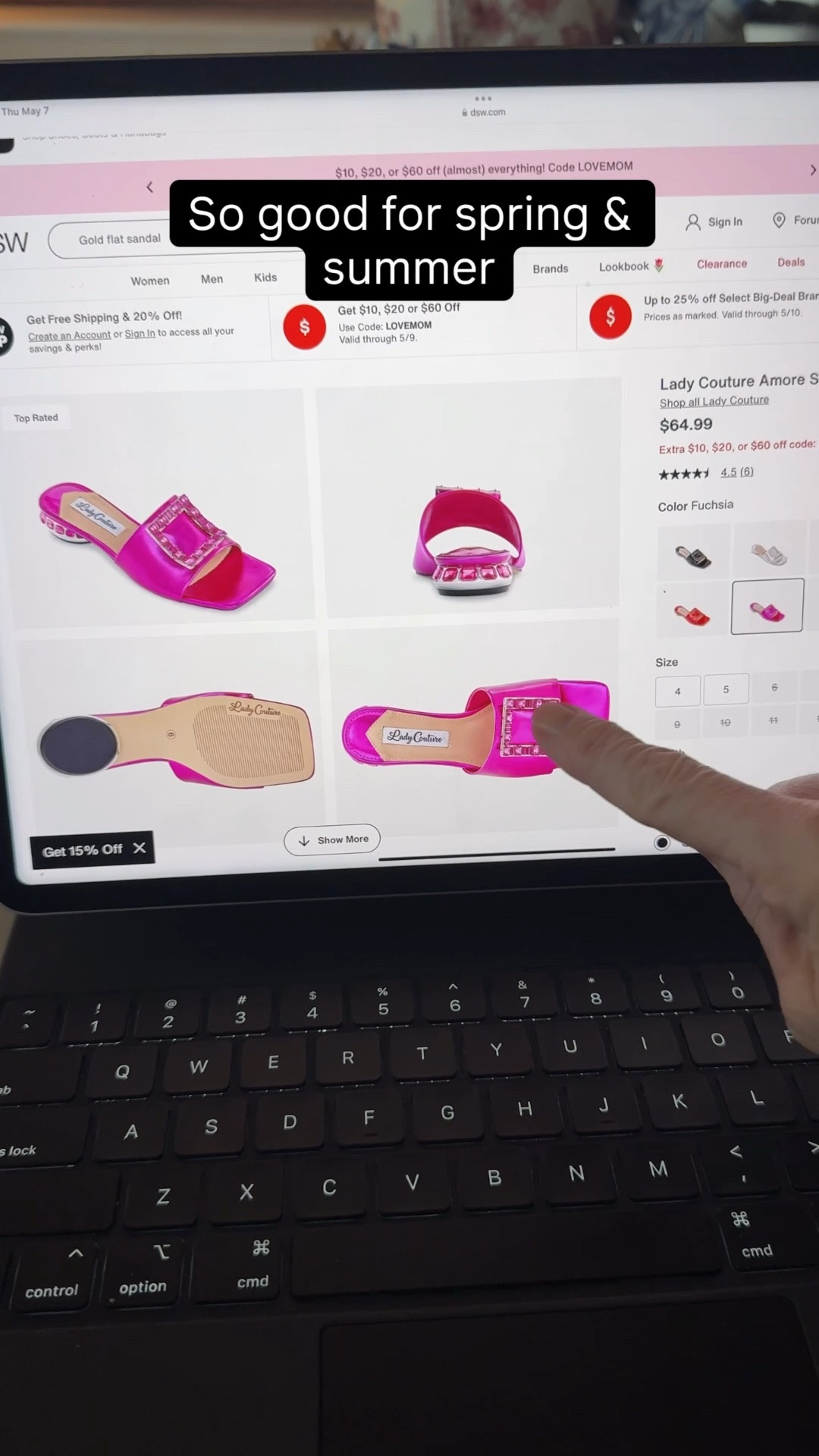 Picked out a few sandals for our upcoming resort trip and DSW is having such a good Mother’s Day sale right now. These are the kinds of shoes that work with everything — easy, elevated, and perfect for spring and summer styling. Sharing the pairs I ordered along with the sale code while it’s active.

Code: LOVEMOM
$10 off $49 • $20 off $99 • $60 off $199