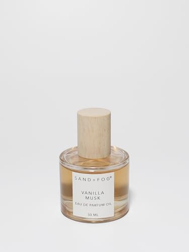 Sand + Fog Luxury Perfume Oil - Vanilla Musk - 50ml Rollerball, Alcohol-free, Cruelty Free, Sulfate Free, Paraben Free | Amazon (US)