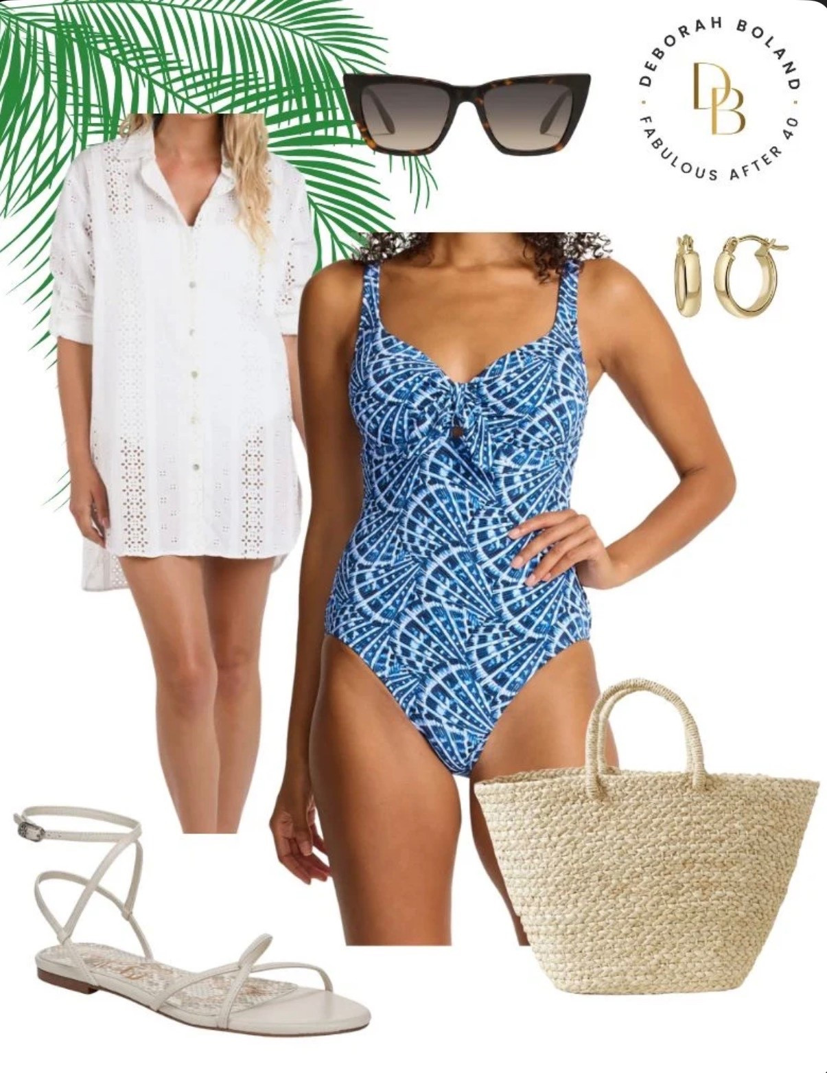 Blue skies, salty air, and a swimsuit I actually love 💙

This blue patterned one-piece just feels like summer—easy, flattering, and perfect for those long beach days. I threw on a lightweight cover-up, my white sandals, and a straw bag and suddenly I’m in full holiday mode 🌊✨

It’s giving effortless, throw-it-on-and-go energy… which is exactly what I want by the water.

Now if only I could stay here all day ☀️

#LTKSeasonal #LTKOver40 #LTKgrwm