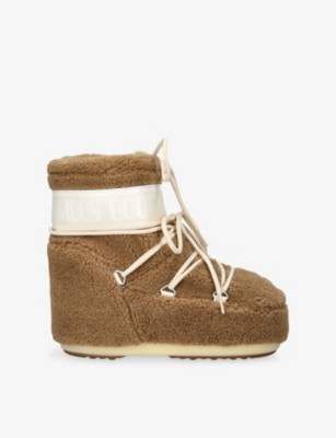 Icon Low Fleece Moon Boots | Selfridges
