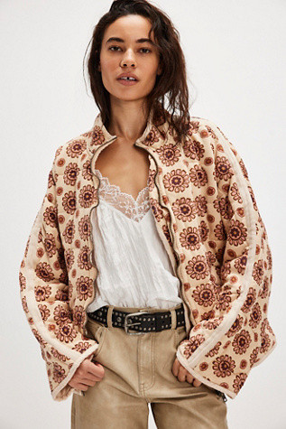 Printed Dolman Quilted Knit Jacket | Free People (Global - UK&FR Excluded)