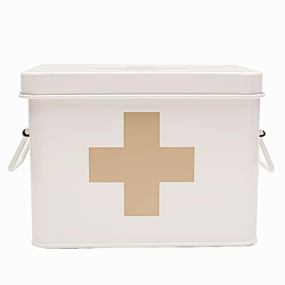 Lassos Boutique Retro Enameled First Aid Box for Medicine Storage and Home Decor with Lid and Rem... | Amazon (US)