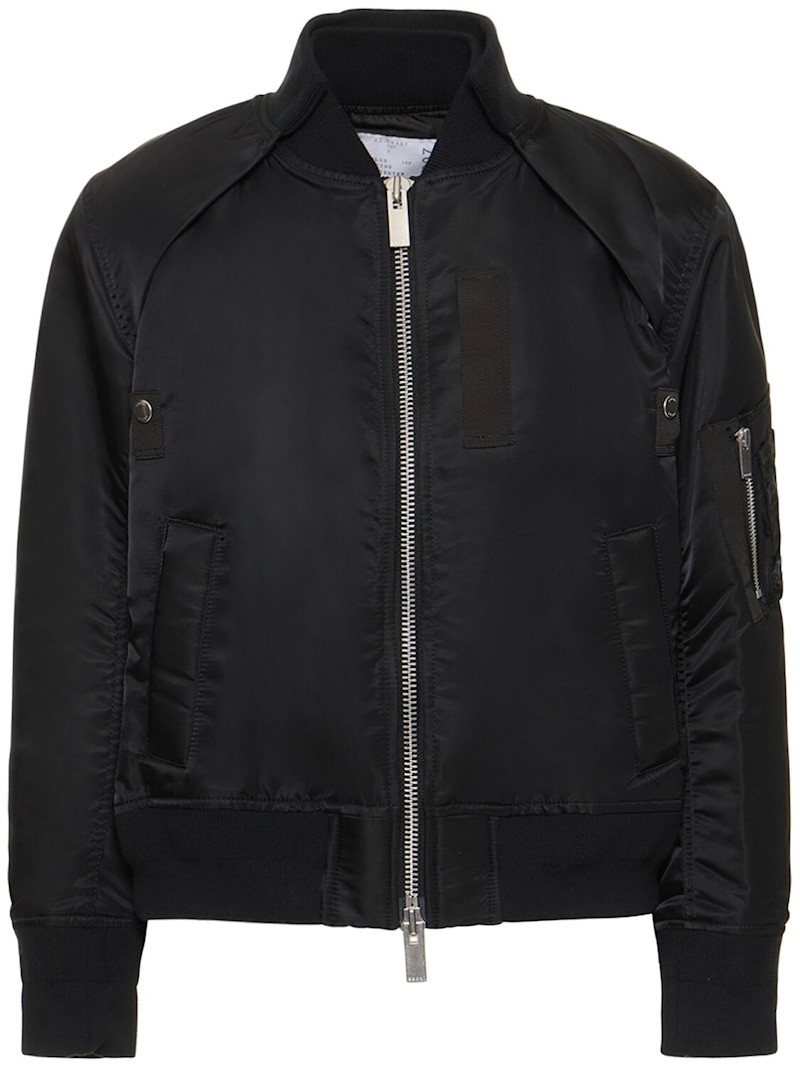 Nylon twill bomber jacket w/ vest | Luisaviaroma