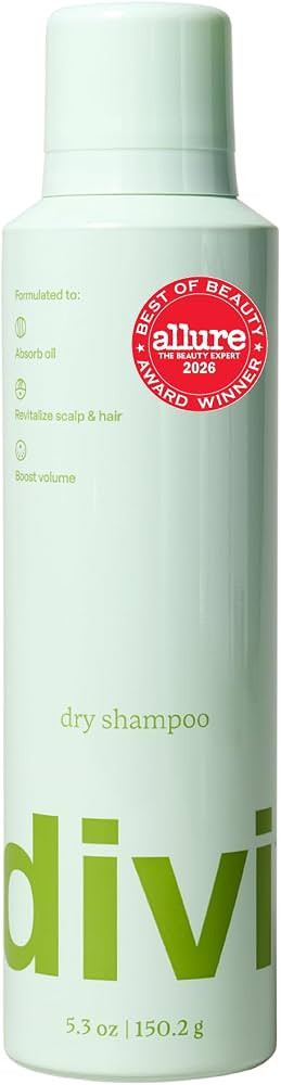 divi Dry Shampoo | Absorbs Oil, No Buildup | Talc & Benzene Free | 5.3 oz | Amazon (US)