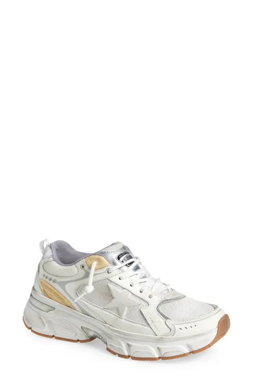 Golden Goose Lightstar Sneaker in White/Gold at Nordstrom, Size 13Us | Nordstrom