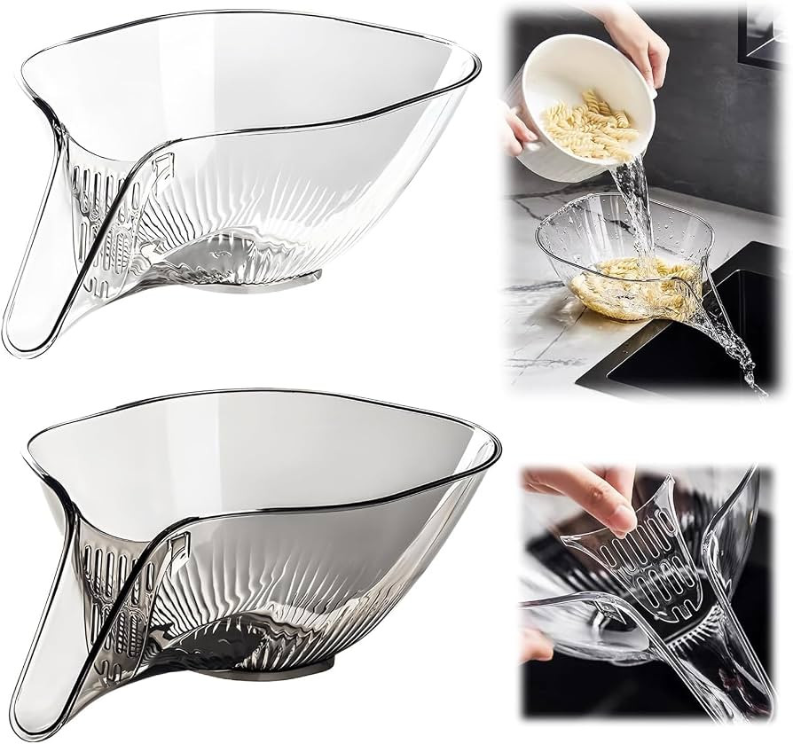 Multifunctional Drainer Basket - 2024 New Fruit Cleaning Bowl with Strainer Container, Kitchen Si... | Amazon (US)