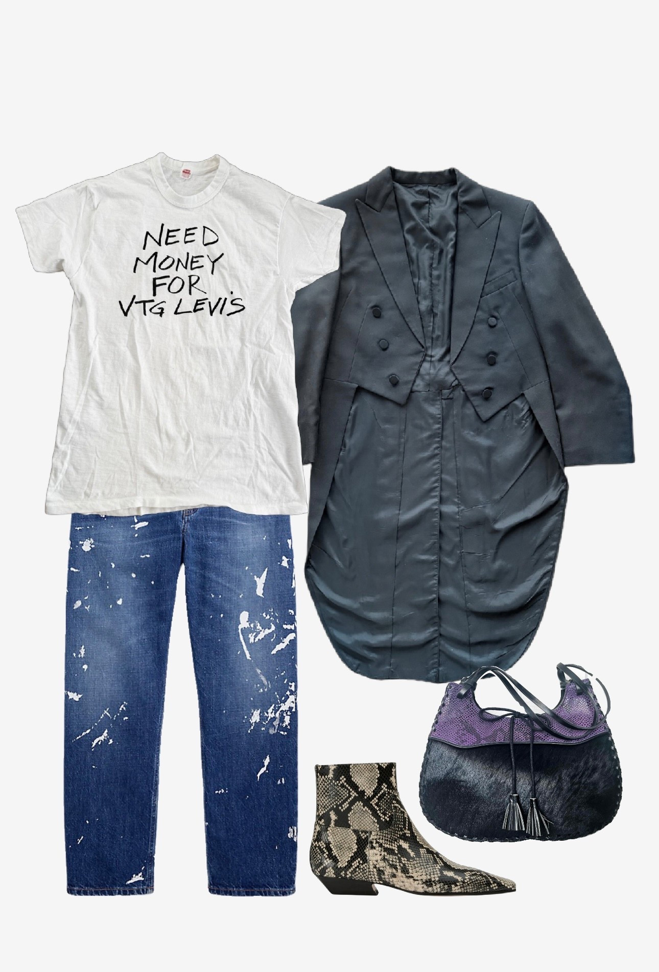 I’m giving the new-vintage tailcoat a spin.
Jacket, bag, and t-shirt are vintage/secondhand

#LTKOver40 #LTKootd