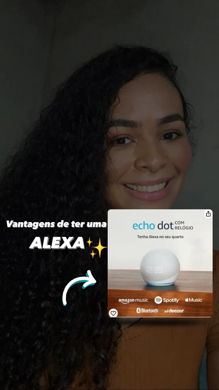 Vantagens de ter uma ALEXA
Que a Alexa é um fenômeno de vendas todos sabemos , mais quais são as vantagens de ter uma ? Alexa é um dispositivo inteligente que vai te ajudar muito com suas tarefas do dia a dia , podendo tocar música e conteúdos favoritos , adicionar um alarme adiar um alarme , com a previsão do tempo , ligar controlar a temperatura do ar e além de exibir hora e muito mais e te ajudar e facilitar na sua Rotina e a controlar sua casa pois vai simplificar as tarefas e oferecer uma experiência mais eficiente e personalizada , eu tenho certeza que você não vai se arrepender . 

#LTKbrasil
