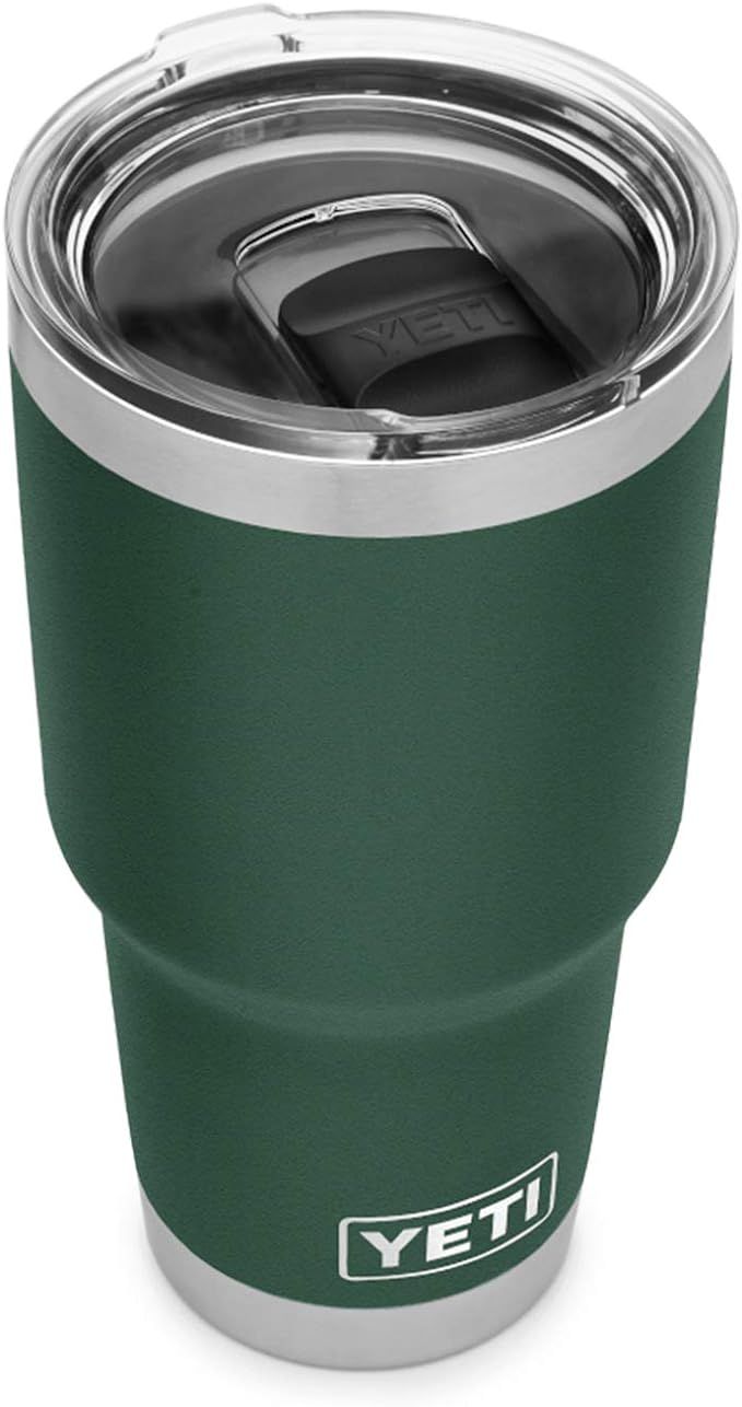 YETI Rambler 30 oz Tumbler, Stainless Steel, Vacuum Insulated with MagSlider Lid, Northwoods Gree... | Amazon (US)
