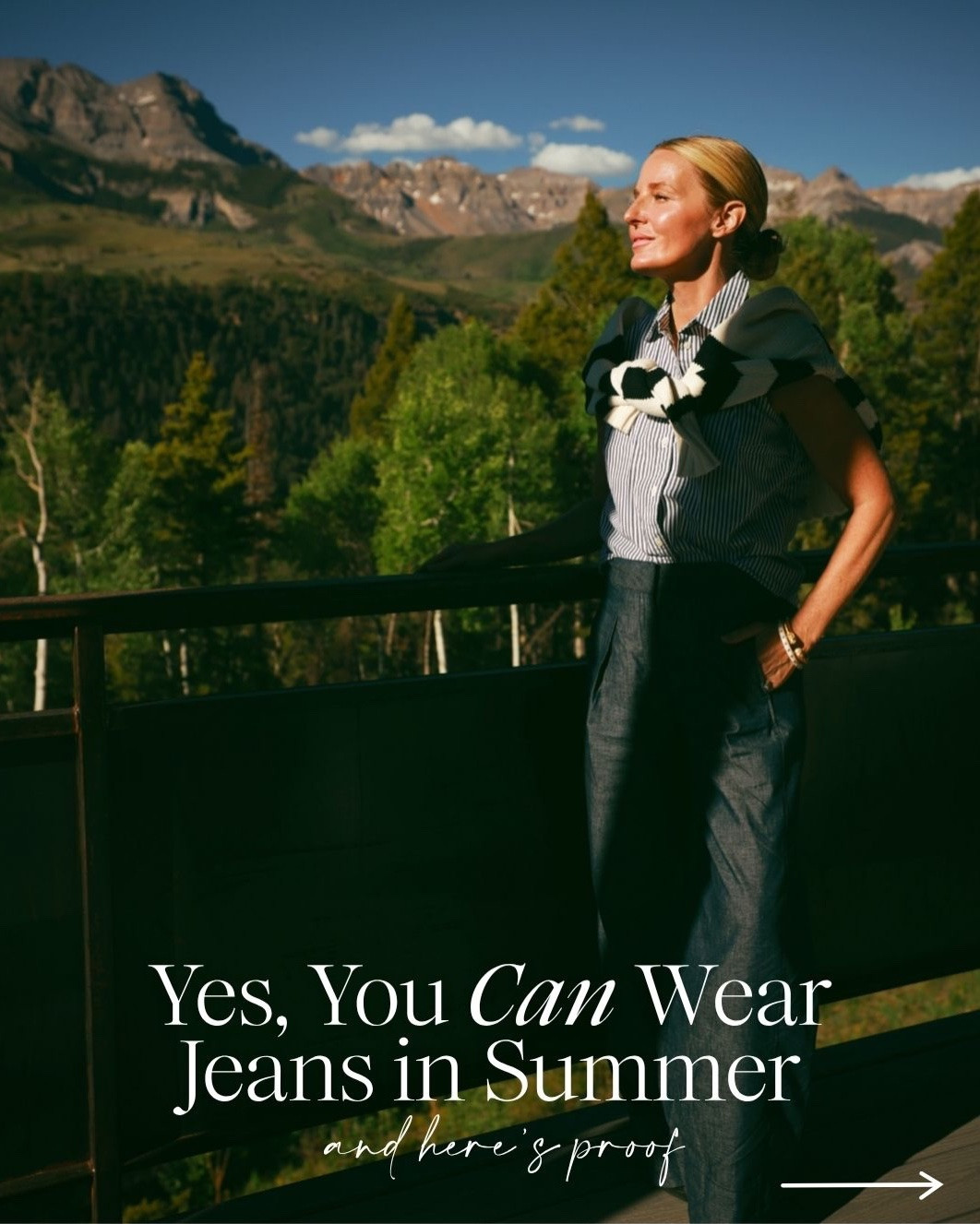 Somewhere along the way we all decided jeans were off limits once the temperature hit 80. 
I’m here to tell you that’s simply not true. 

The right fit, fabric, and cut changes everything. 

Cropped jeans that show off your summer sandals. 
A viral pair that feels like sweats. 
A barrel leg that makes your waist look smaller. 
Wide leg with a floor-grazing hem that gives you legs for days. 

Summer denim is not only possible... it might just be your new favorite thing to wear.

~Erin xo

#LTKOver40 #LTKSeasonal