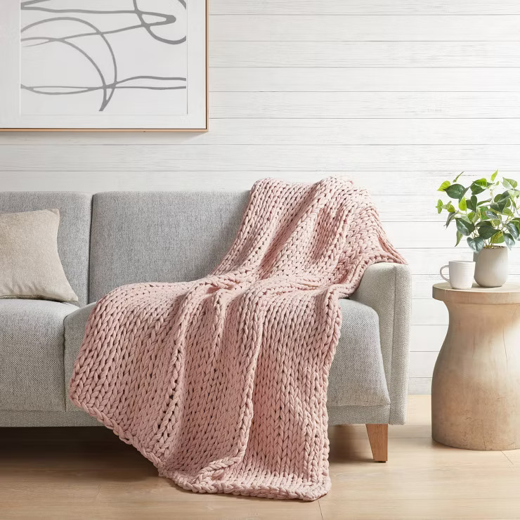 50"x60" Chunky Double Knit Handmade Throw Blanket - Madison Park | Target