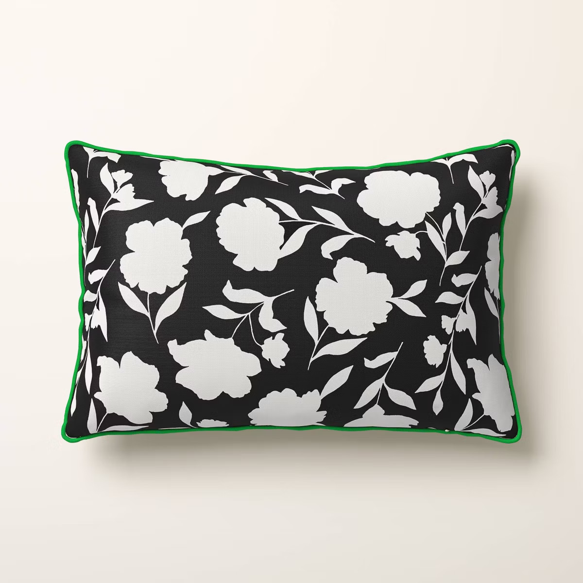 Classic Rose Throw Pillow Color Black/Cream/Green - kate spade new york x Target | Target